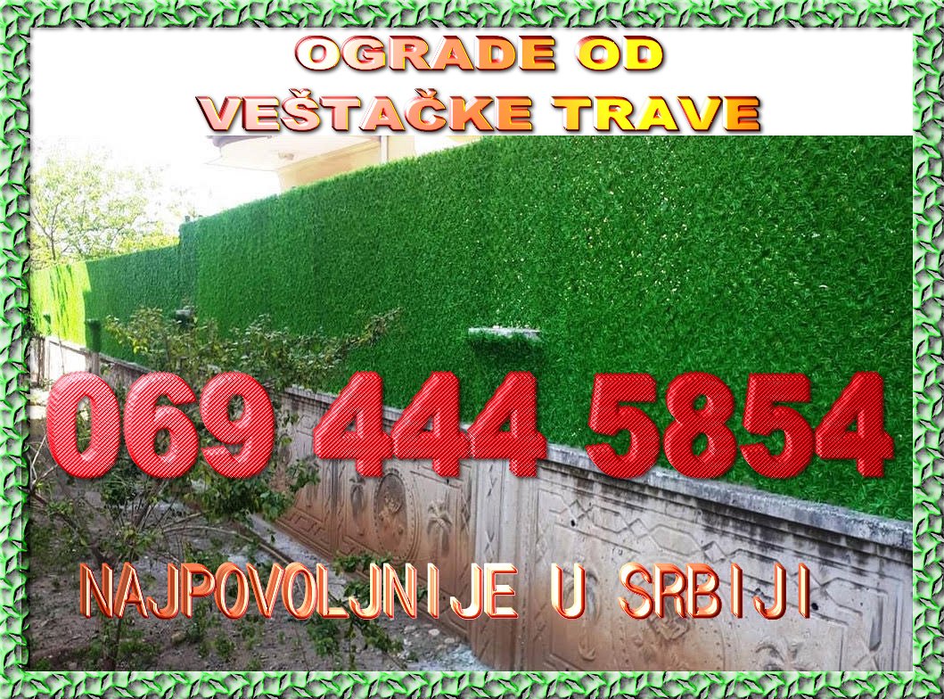 Ograde od veštačke trave već od 899 dinara - dostava Srbija - 069 444 5854 primer8